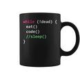 コンピュータサイエンスのpythonプログラマはコードの睡眠を食べます コーヒーマグ