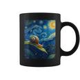 ゴッホの星空の夜のカタツムリスローモーバー動物愛好家 コーヒーマグ
