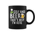 メンズ メンズ ゴルフウェア ゴルフとビール That's Why I'm Here コーヒーマグ