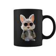 サングラスをかけたうさぎ 茶色のうさぎ かわいいうさぎ コーヒーマグ