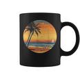 サンセット ビーチ ヤシの木 夏 バイブ レトロ トロピカル 夏 ビーチ コーヒーマグ