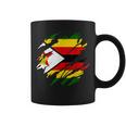 ジンバブエの旗ジンバブエ コーヒーマグ