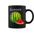 スイカ・夏【 サマータイム 】リゾート・夏 大好き／面白 イラスト コーヒーマグ