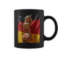 セクシーガールグラフィックtシャツ 「セクシーピンナップガール&ドイツ国旗」 コーヒーマグ