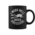 ダイビング I Work Well Under Pressure ダイビング・スポーツ ダイバーの言葉 コーヒーマグ