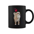 チワワ犬とハートのかわいい子犬のモチーフ コーヒーマグ