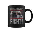 ドナルド・トランプ拳ポンプ We Fight American Flag Trump 2024 コーヒーマグ