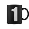 ナンバーワン 数字 1 プレーン ホワイト 数字 コーヒーマグ