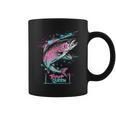 ニジマスのフライフィッシング・グラフィック トラウト・クイーン コーヒーマグ