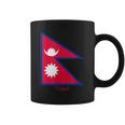 ネパールのネパール国旗のお土産。 コーヒーマグ