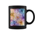 パステルインクのイラストにマルチカラー春の花。 コーヒーマグ
