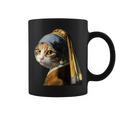 パールイヤリング付き猫 フェルメール コーヒーマグ
