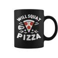 ピザのためにしゃがむ Willquat For Pizza コーヒーマグ