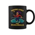 ピックルボールドラッグコート歌姫デザイン。 コーヒーマグ