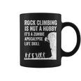 ファニーロッククライマーギフト 男女兼用 クールなゾンビクライミングに コーヒーマグ