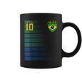 ブラジル サッカーファン ジャージ ブラジル国旗 フットボール愛好家 コーヒーマグ