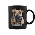 ブルドッグ 写真家 写真カメラ コーヒーマグ