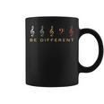 ヘ音記号を ミュージシャン Be Different コーヒーマグ