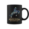 ペンドルトンオレゴン-ロデオ-カウボーイ-ホース コーヒーマグ