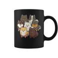 ポメラニアン ドッグ グループ かわいい ペット ブラック ホワイト チョコレート ポンポン コーヒーマグ