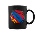 モンゴルの国旗が付いたバスケットボールボール コーヒーマグ