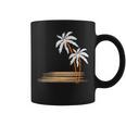 ヤシの木 夏 カラフル 胸 プリント ホリデー コーヒーマグ
