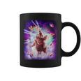 レーザーアイズスペースキャットライディングナマケモノ、ラマ-レインボー コーヒーマグ