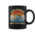 ヴィンテージ馬 I Love Handball More Than People コーヒーマグ