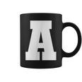 大文字 A アルファベットモノグラム イニシャル コーヒーマグ