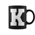 大文字 K アルファベットモノグラム イニシャル コーヒーマグ