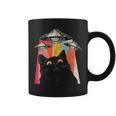 宇宙船 宇宙人 猫 Ufo 黒猫 面白い コーヒーマグ