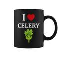 小さな野菜 セロリ ミニマリスト かわいい シンプル セロリ I Love Celery コーヒーマグ