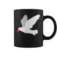 平和への愛を込めた白い鳩 コーヒーマグ