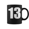 数字 Nhirn 数字 13 プレーン 白 数字 コーヒーマグ