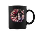 春の桜 かわいい猫と桜の花 コーヒーマグ