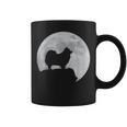 月と犬のシルエット ポンポメラニアン コーヒーマグ