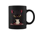 朝が嫌いなコーヒーと可愛い黒猫 コーヒーマグ