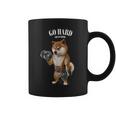 柴犬 筋トレ ダンベル付き フィットネスジム コーヒーマグ