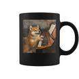 柴犬ピアノ犬 コーヒーマグ
