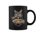 猫がラーメンを食べる リアル コーヒーマグ
