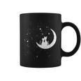 猫の家族 月の絵柄 メンズ レディース 子供 コーヒーマグ