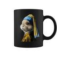 真珠の耳飾りのウサギ コーヒーマグ