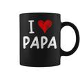 私はパパ 最高 お父さん 父 息子 娘 衣装 ハートが大好きです I Love Papa コーヒーマグ