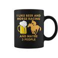 私はビールと競馬が好きで、多分3人の面白い贈り物が好きです コーヒーマグ
