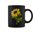 素敵なかわいいヒマワリの植物の花のアートワーク コーヒーマグ