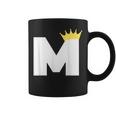 英文字 M 大文字 アルファベット モノグラム イニシャル キング クイーン クラウン コーヒーマグ