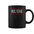 言葉 Rude On It コーヒーマグ
