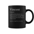 メンズ 面白いvincentの名前の意味 -Incent パーソナライズされた名前 コーヒーマグ