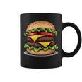 面白いチーズバーガーハンバーガーデザイン キッズ 男女兼用 コーヒーマグ