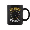 面白いビールoクロックティー。ナショナルビールデー、父の日に。 コーヒーマグ